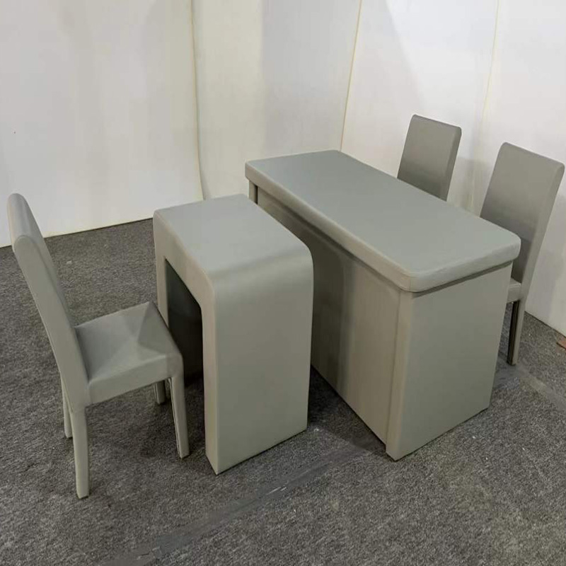 紀檢j監委談話室用的防撞桌子軟包椅子家具